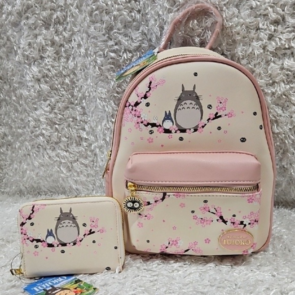 Her Universe Pink and Cream Backpack and Wallet Set